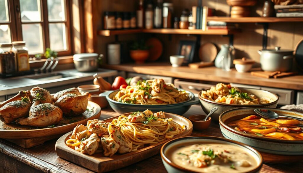 A warm bowl of Marry Me Chicken Pasta garnished with parsley, ready to be served.