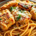 garlic parmesan chicken pasta